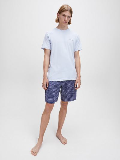 Calvin Klein Ruhák HU339001 | Calvin Klein Shorts Férfi Pizsama Szett Világos Lila